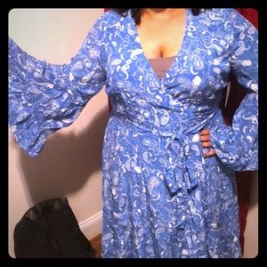 Theresa for Eloquii Mermaid Wrap Dress 18/20